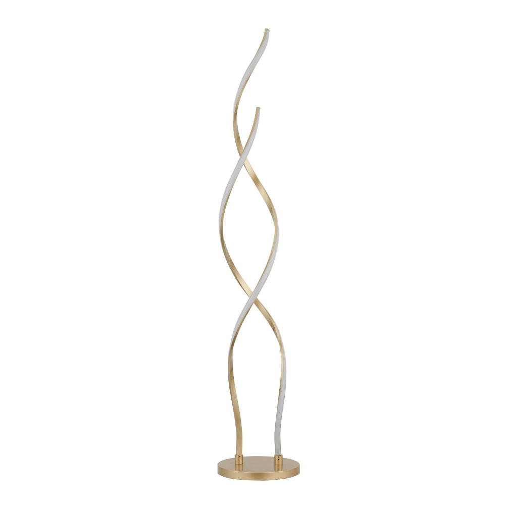 Margaret LED Modern Elegant Spiral Floor Lamp Reading Light - Gold Fast shipping On sale
