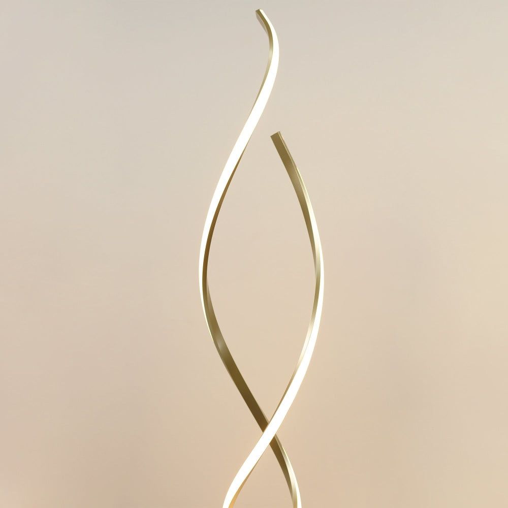 Margaret LED Modern Elegant Spiral Floor Lamp Reading Light - Gold Fast shipping On sale