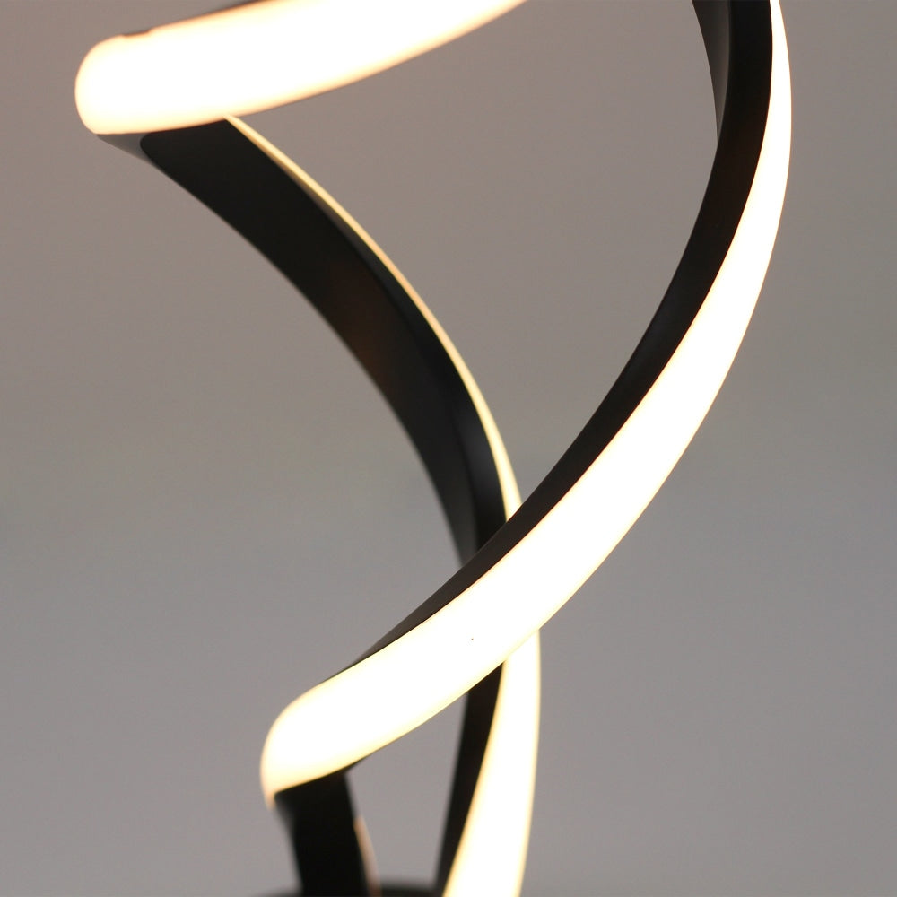 Margaret LED Modern Elegant Spiral Table Lamp Reading Light - Black Fast shipping On sale