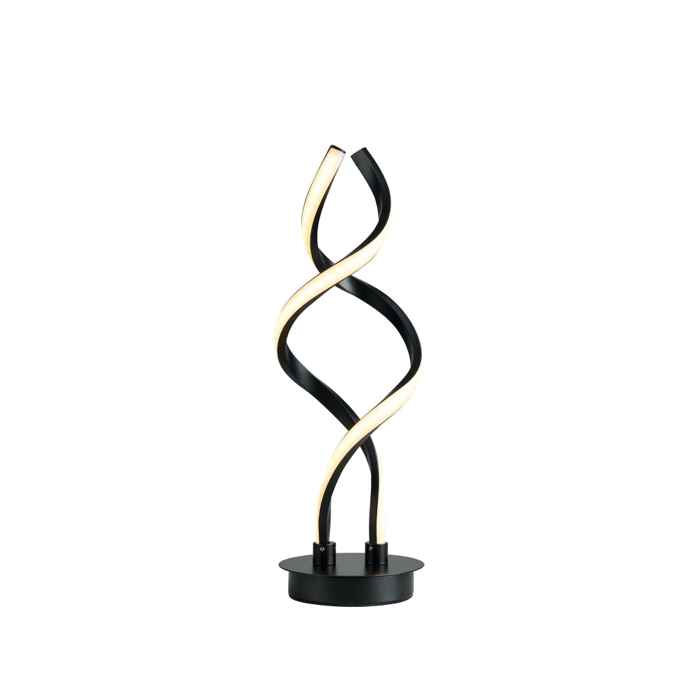 Margaret LED Modern Elegant Spiral Table Lamp Reading Light - Black Fast shipping On sale