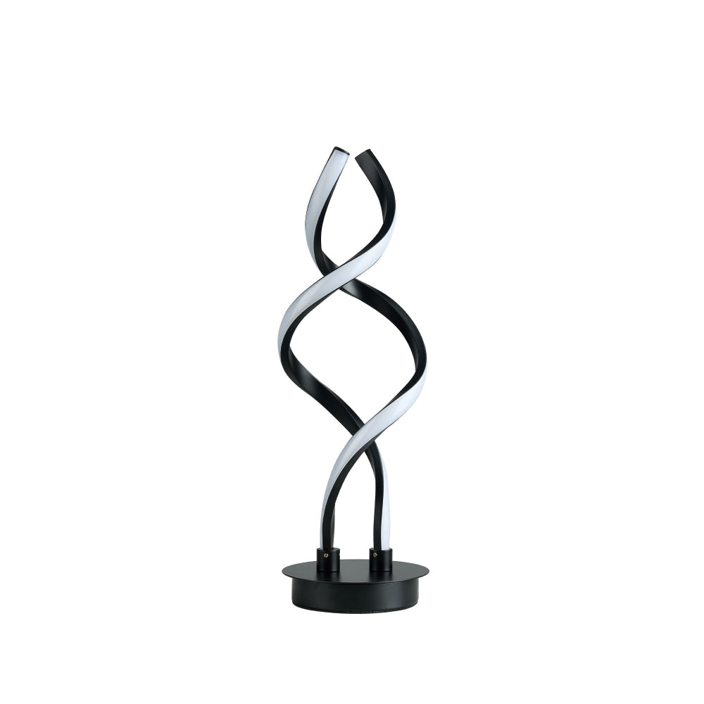 Margaret LED Modern Elegant Spiral Table Lamp Reading Light - Black Fast shipping On sale