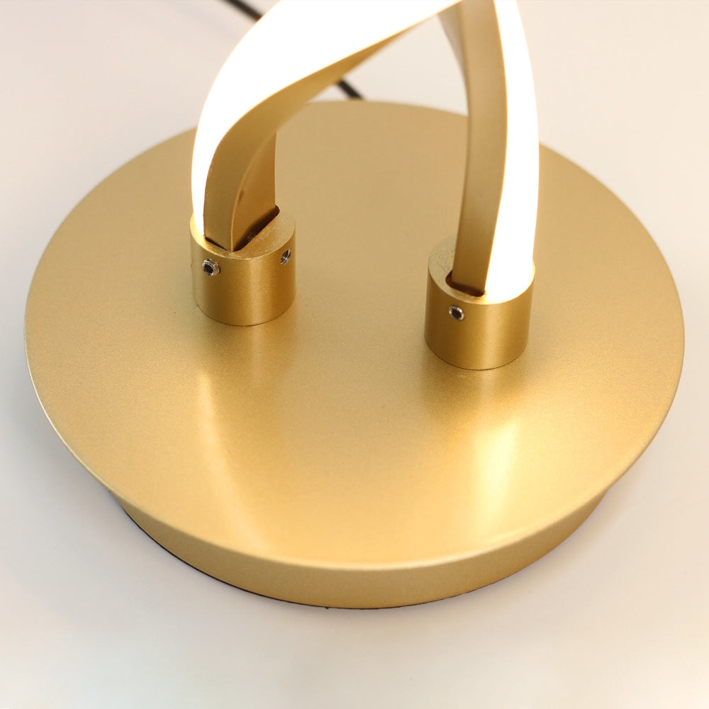 Margaret LED Modern Elegant Spiral Table Lamp Reading Light - Gold Fast shipping On sale