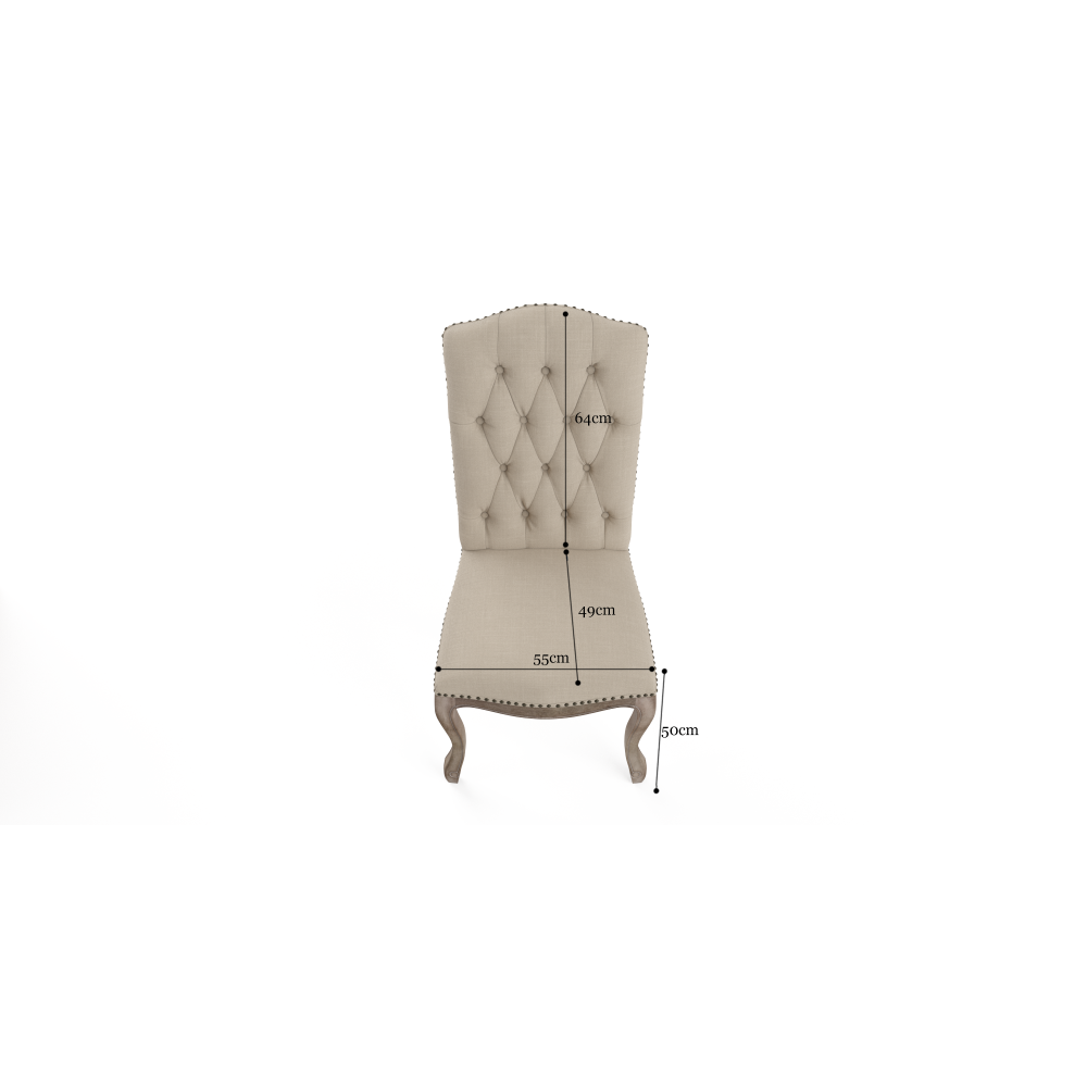 Marie Kitche Dining Chair French Beige Fast shipping On sale