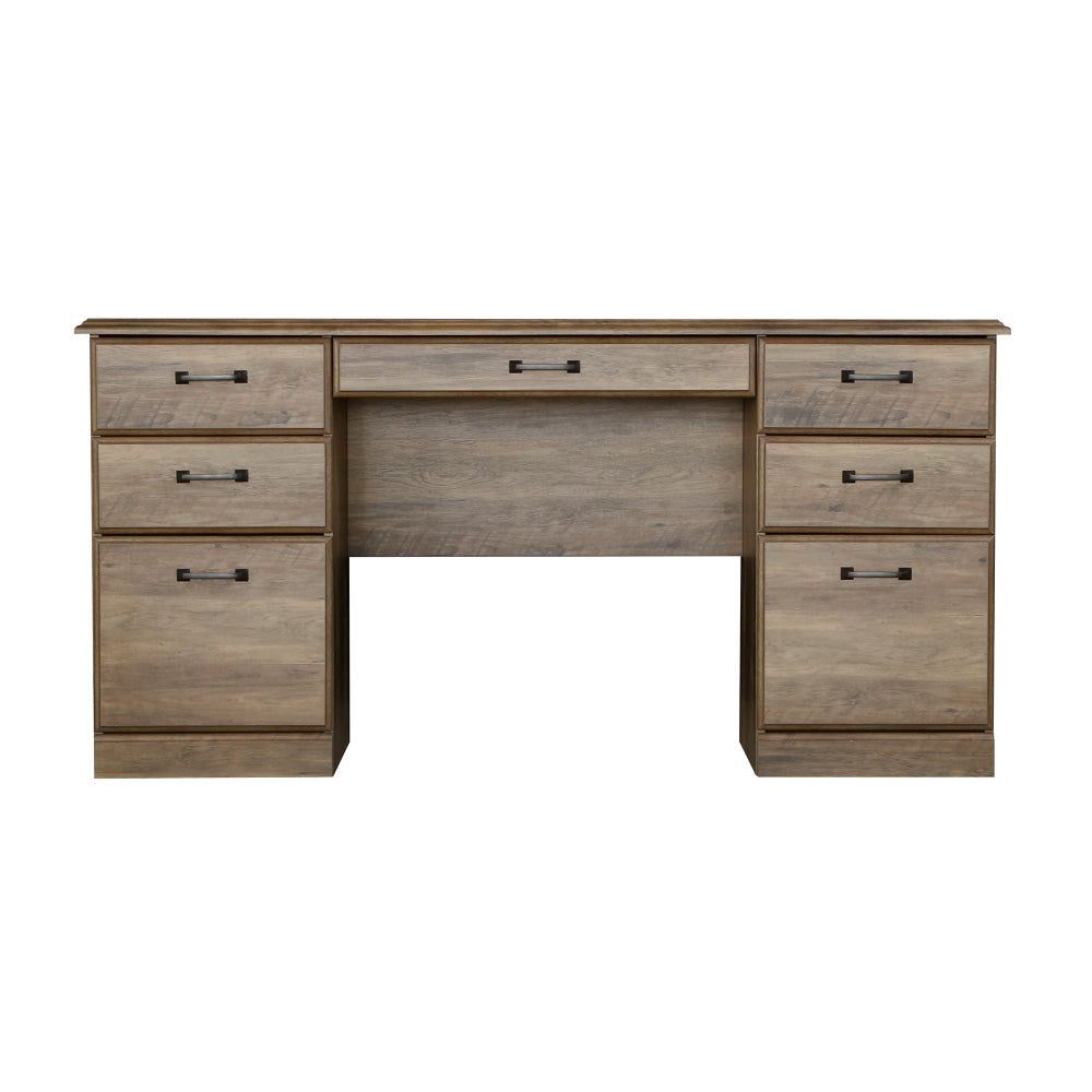 Marosi Manager Executive Computer Office Working Desk W/ Drawers Storage Rustic Oak Fast shipping On sale