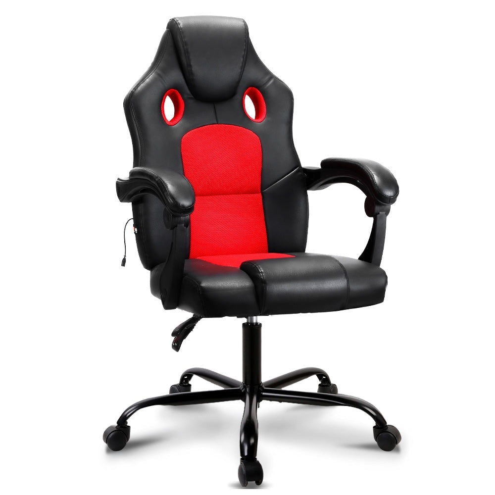 Massage Office Chair Gaming Computer Seat Recliner Racer Red Fast shipping On sale