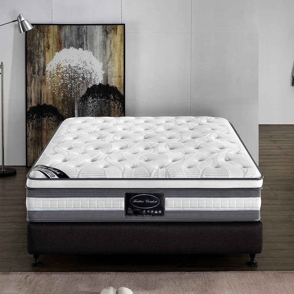 Mattress Euro Top Double Size Pocket Spring Coil with Knitted Fabric Medium Firm 34cm Thick Fast shipping On sale