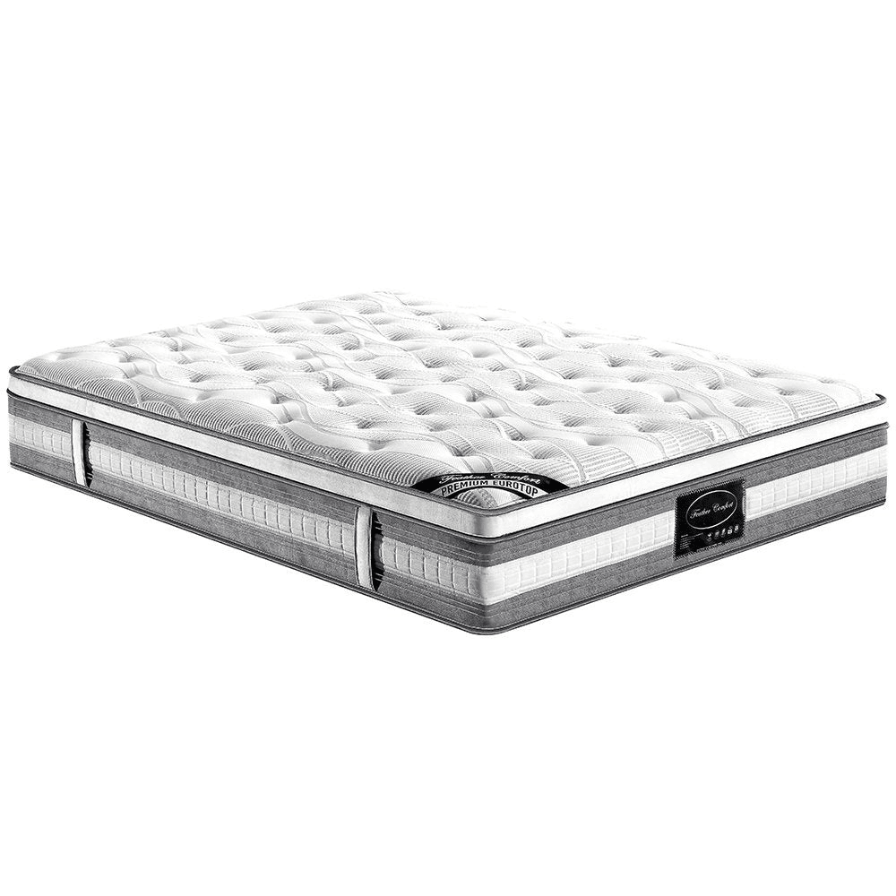 Mattress Euro Top Double Size Pocket Spring Coil with Knitted Fabric Medium Firm 34cm Thick Fast shipping On sale