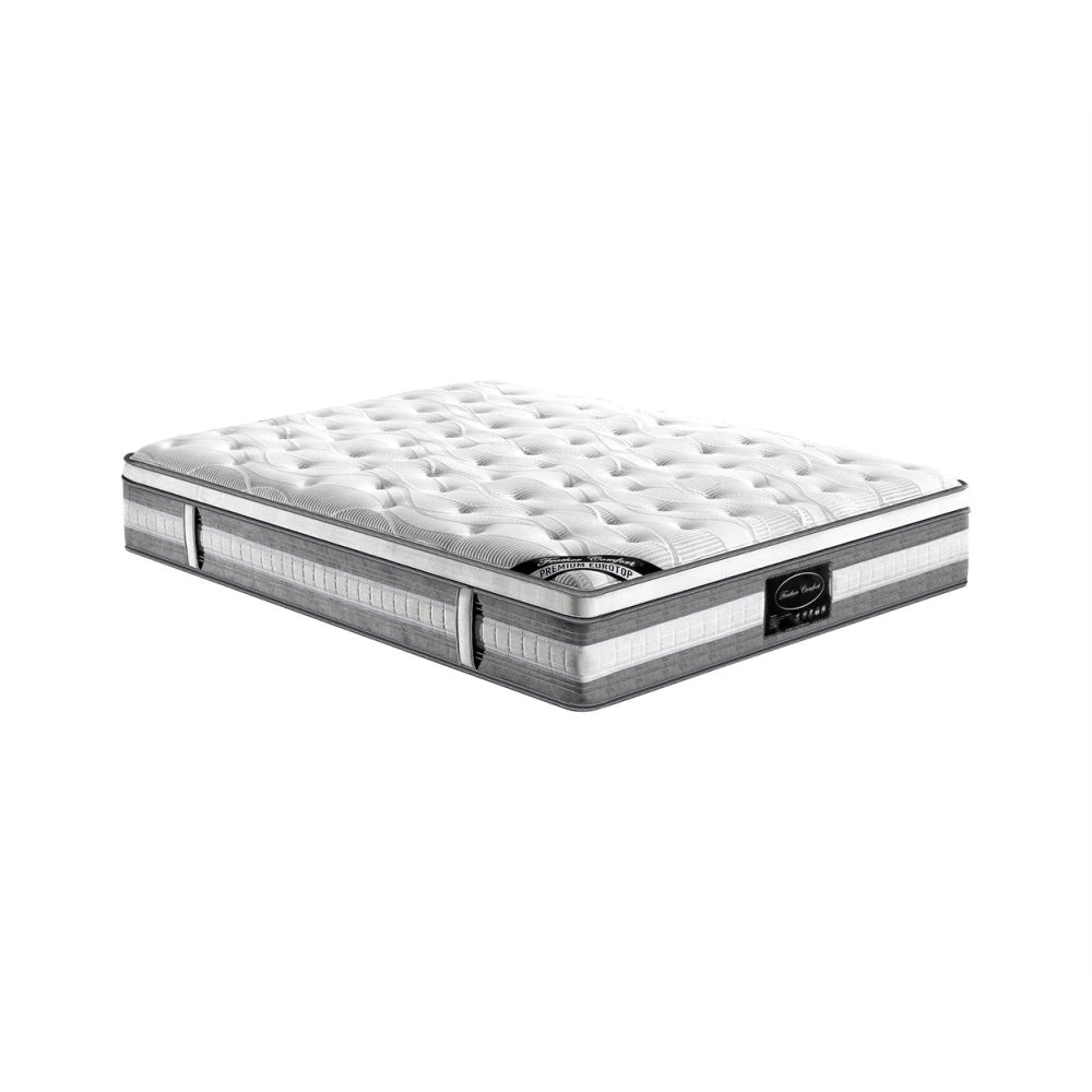 Mattress Euro Top King Single Size Pocket Spring Coil with Knitted Fabric Medium Firm 34cm Thick Fast shipping On sale