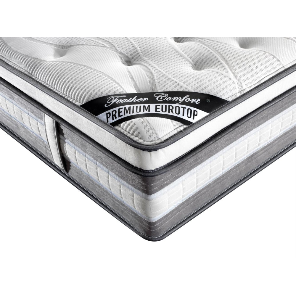 Mattress Euro Top King Single Size Pocket Spring Coil with Knitted Fabric Medium Firm 34cm Thick Fast shipping On sale