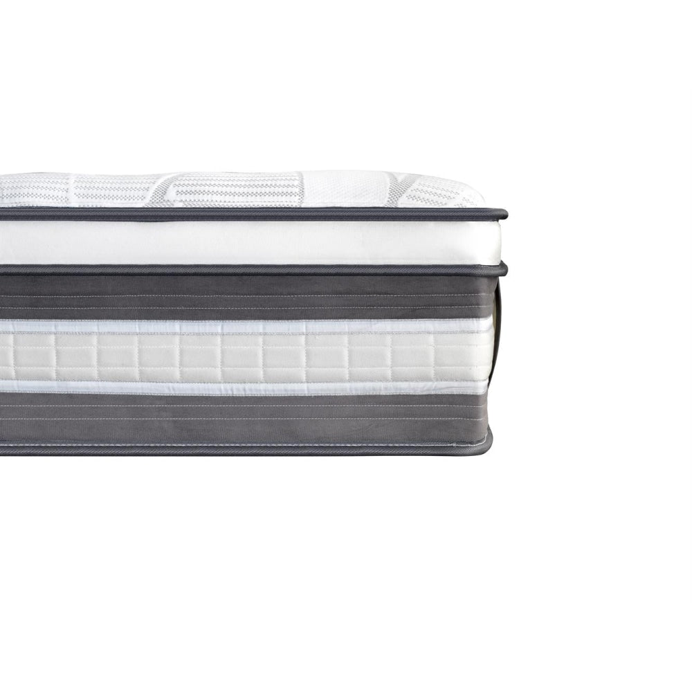 Mattress Euro Top King Single Size Pocket Spring Coil with Knitted Fabric Medium Firm 34cm Thick Fast shipping On sale