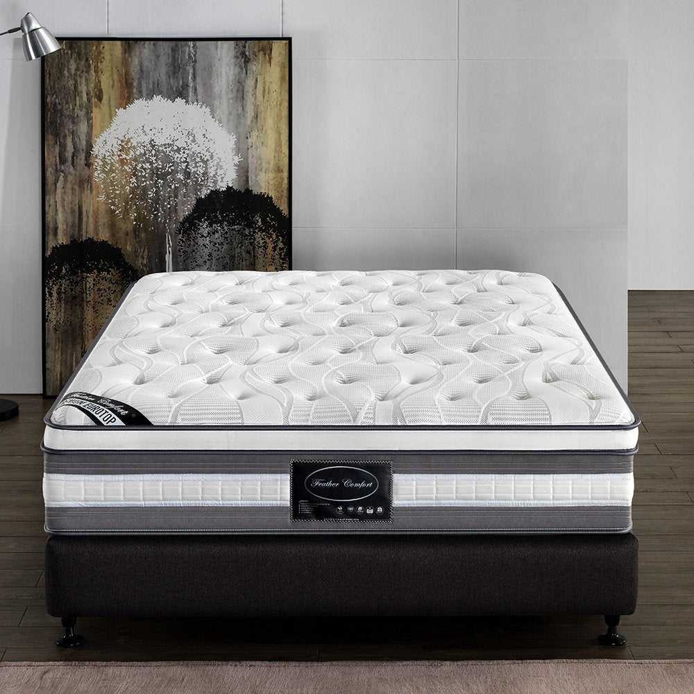 Mattress Euro Top King Size Pocket Spring Coil with Knitted Fabric Medium Firm 34cm Thick Fast shipping On sale