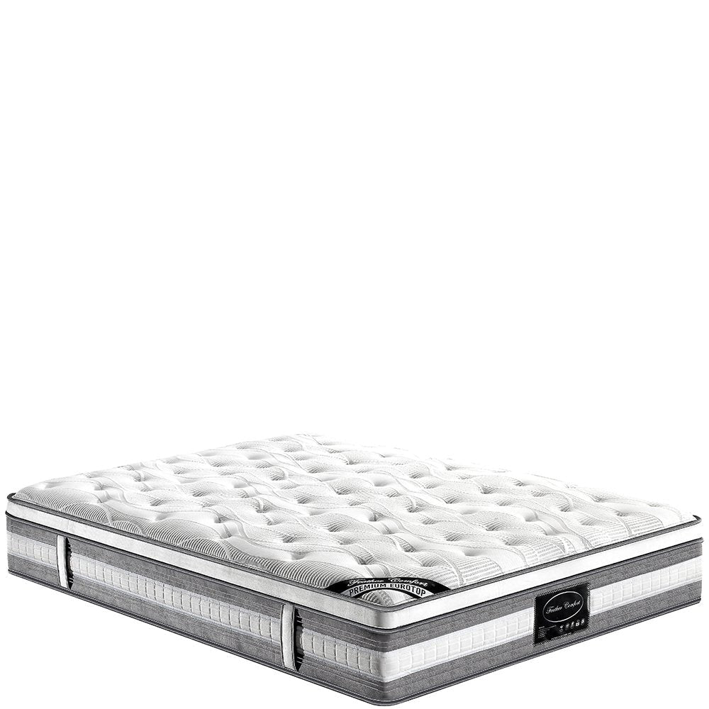 Mattress Euro Top King Size Pocket Spring Coil with Knitted Fabric Medium Firm 34cm Thick Fast shipping On sale