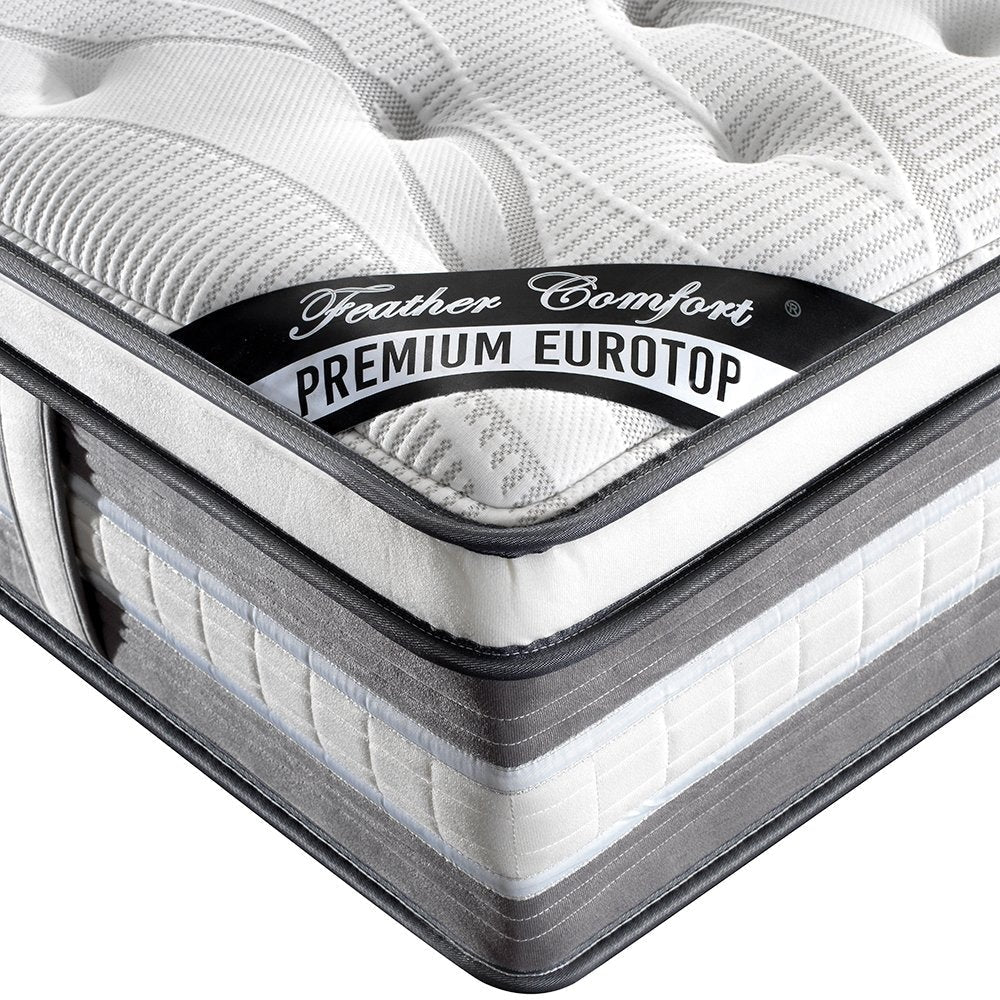 Mattress Euro Top King Size Pocket Spring Coil with Knitted Fabric Medium Firm 34cm Thick Fast shipping On sale