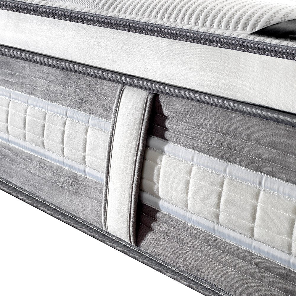Mattress Euro Top Queen Size Pocket Spring Coil with Knitted Fabric Medium Firm 34cm Thick Fast shipping On sale
