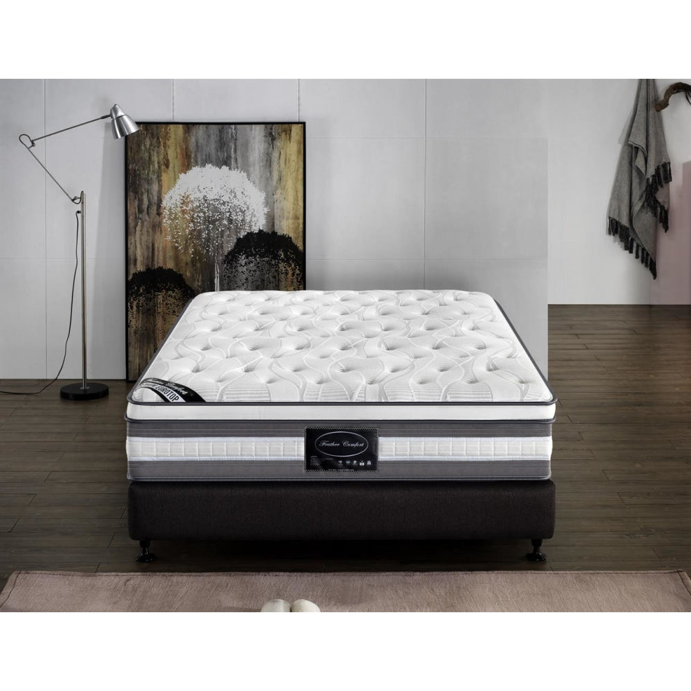 Mattress Euro Top Single Size Pocket Spring Coil with Knitted Fabric Medium Firm 34cm Thick Fast shipping On sale