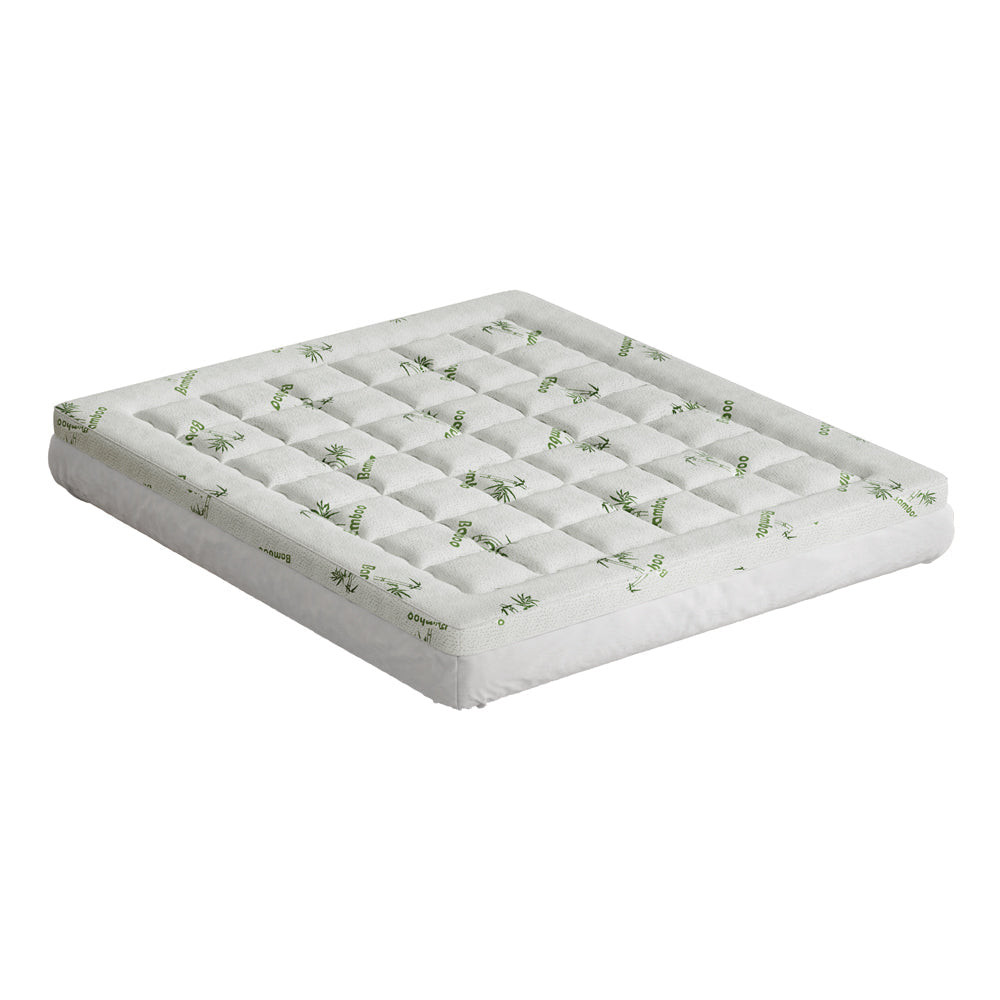 Mattress Topper Pillowtop Bamboo 7.5cm King Fast shipping On sale