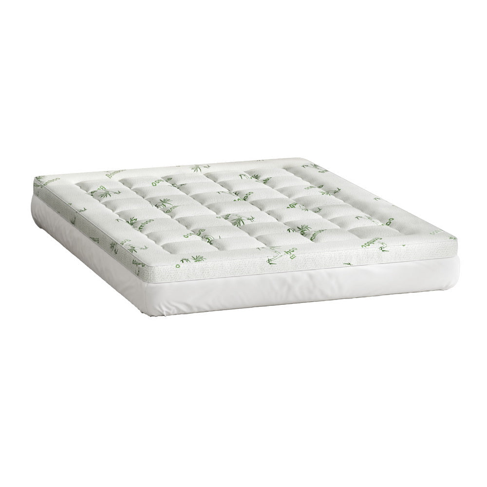 Mattress Topper Pillowtop Bamboo 7.5cm Queen Fast shipping On sale