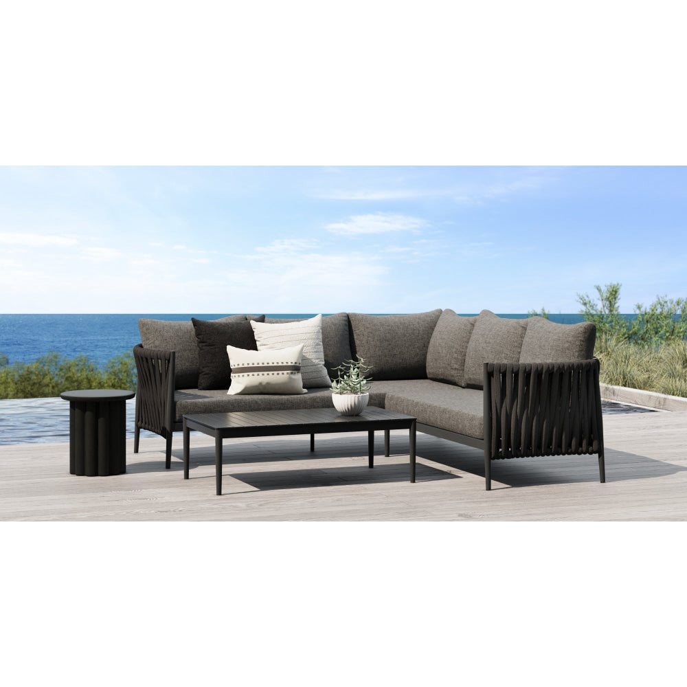 Maui 2 Seater Outdoor Sofa Piece Deep Flint Right Arm Furniture Fast shipping On sale