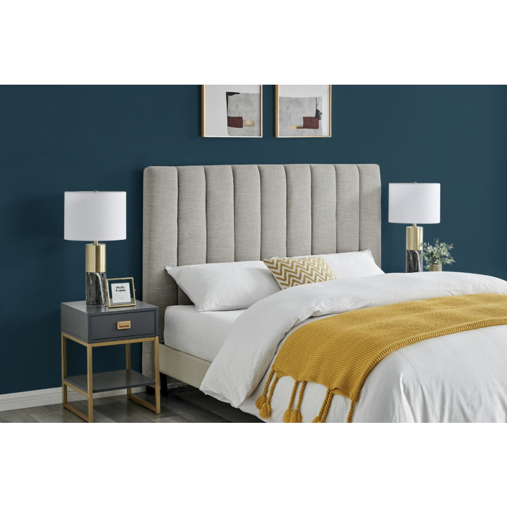 Megan Bed Head Cloud Grey Fast shipping On sale