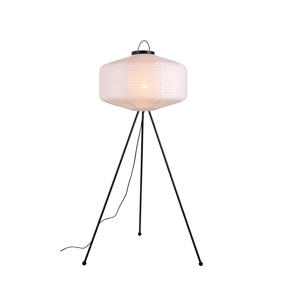 Merce Modern Metal Tripod Base Paper Shade Standing Floor Light Lamp White/Black Fast shipping On sale