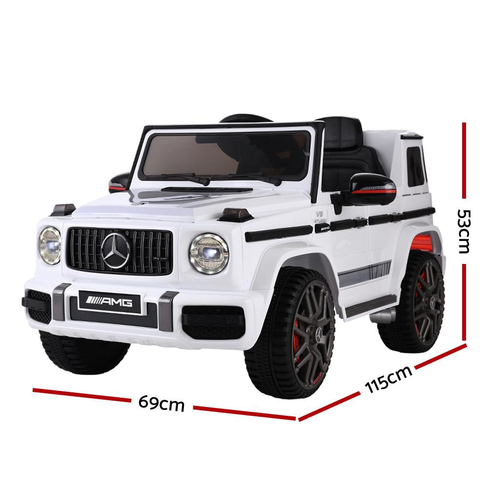 Mercedes-Benz Kids Ride On Car Electric AMG G63 Licensed Remote Cars 12V White Fast shipping sale