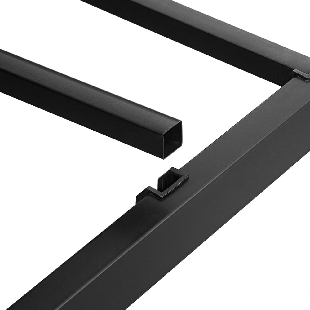 Metal Bed Frame Heavy Duty Platform With Storage Space And Center Support - Black (300 kg) Fast shipping On sale