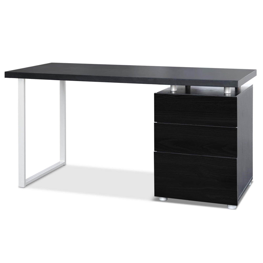 Metal Desk with 3 Drawers - Black Office Fast shipping On sale