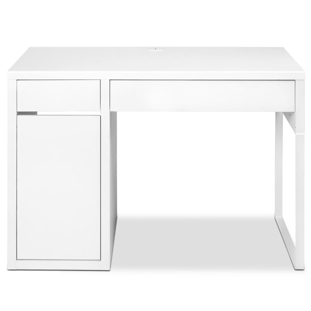 Metal Desk With Storage Cabinets - White Office Fast shipping On sale