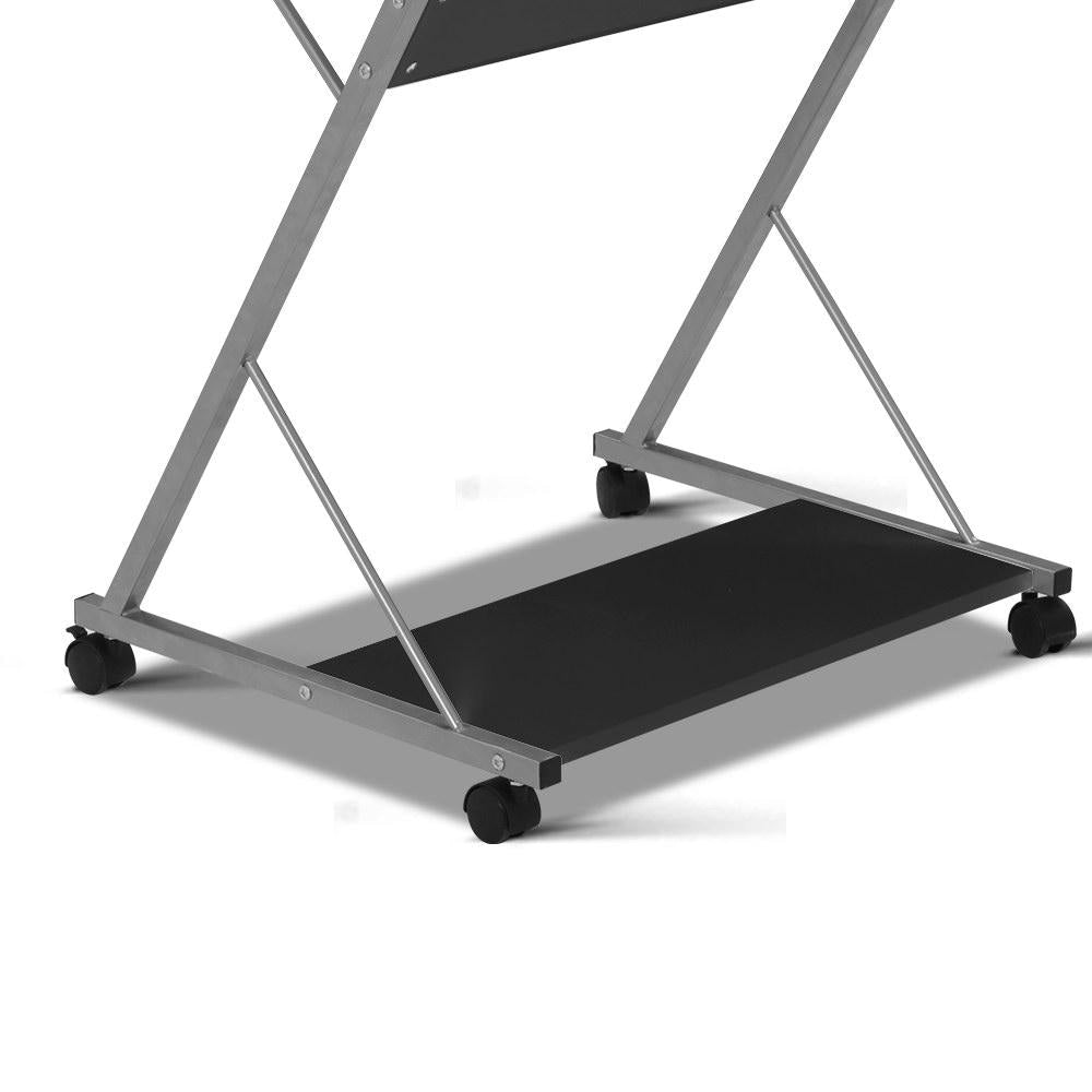 Metal Pull Out Table Desk - Black Office Fast shipping On sale