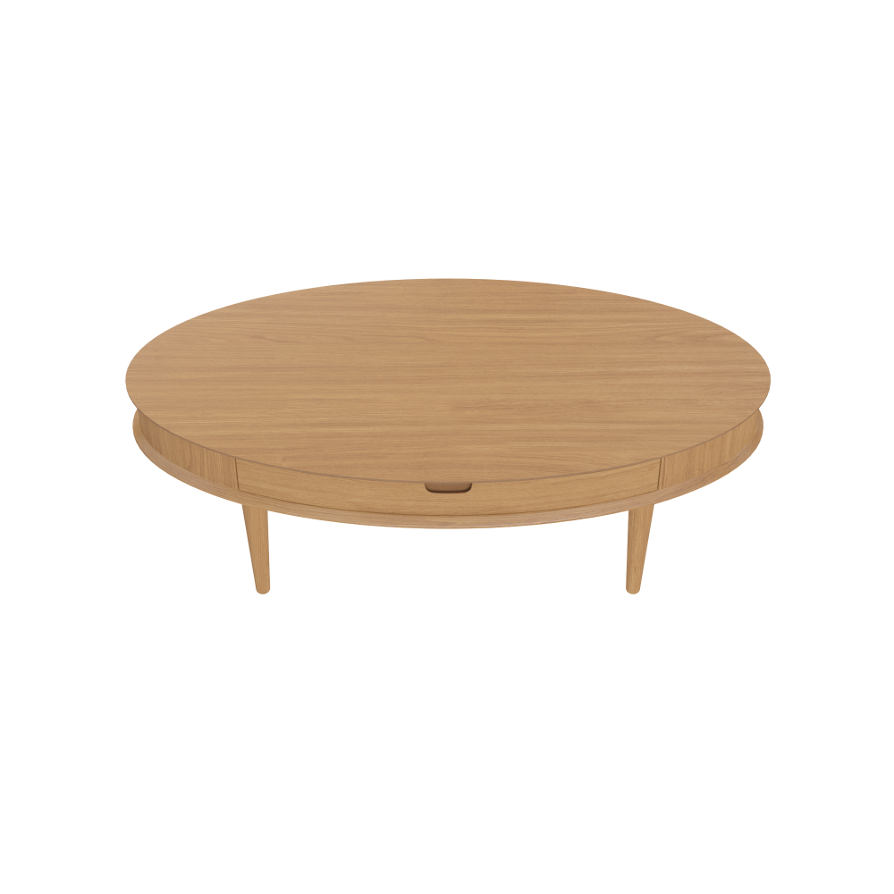 Mia Coffee Table with Drawer Scandi Oak Fast shipping On sale