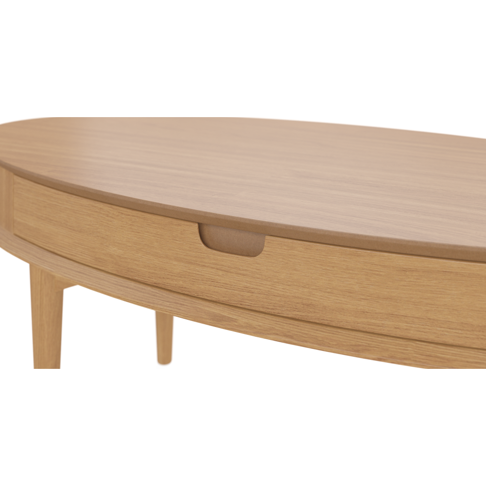 Mia Coffee Table with Drawer Scandi Oak Fast shipping On sale