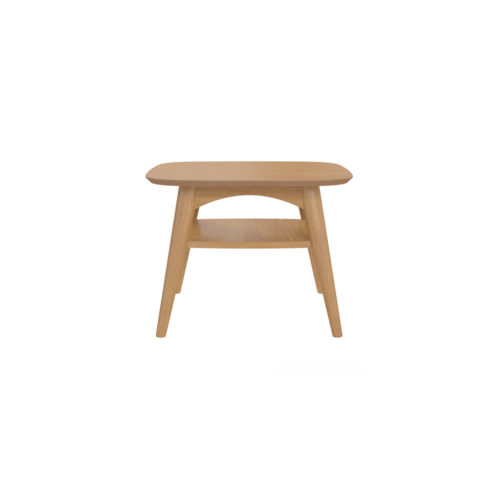 Mia Lamp End Side Table W/ Shelf Scandi Oak Fast shipping On sale