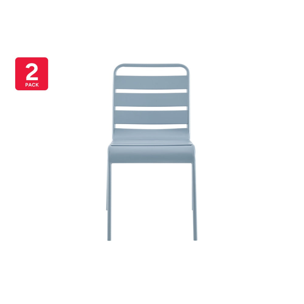 Miami Metal Outdoor Dining Chair Charcoal Furniture Fast shipping On sale