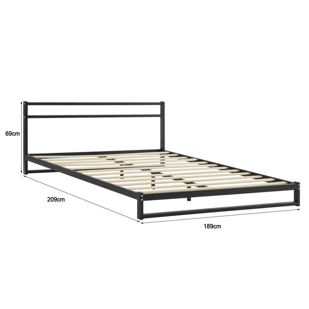 Michelle Metal Bed Frame Double Size Black Fast shipping On sale