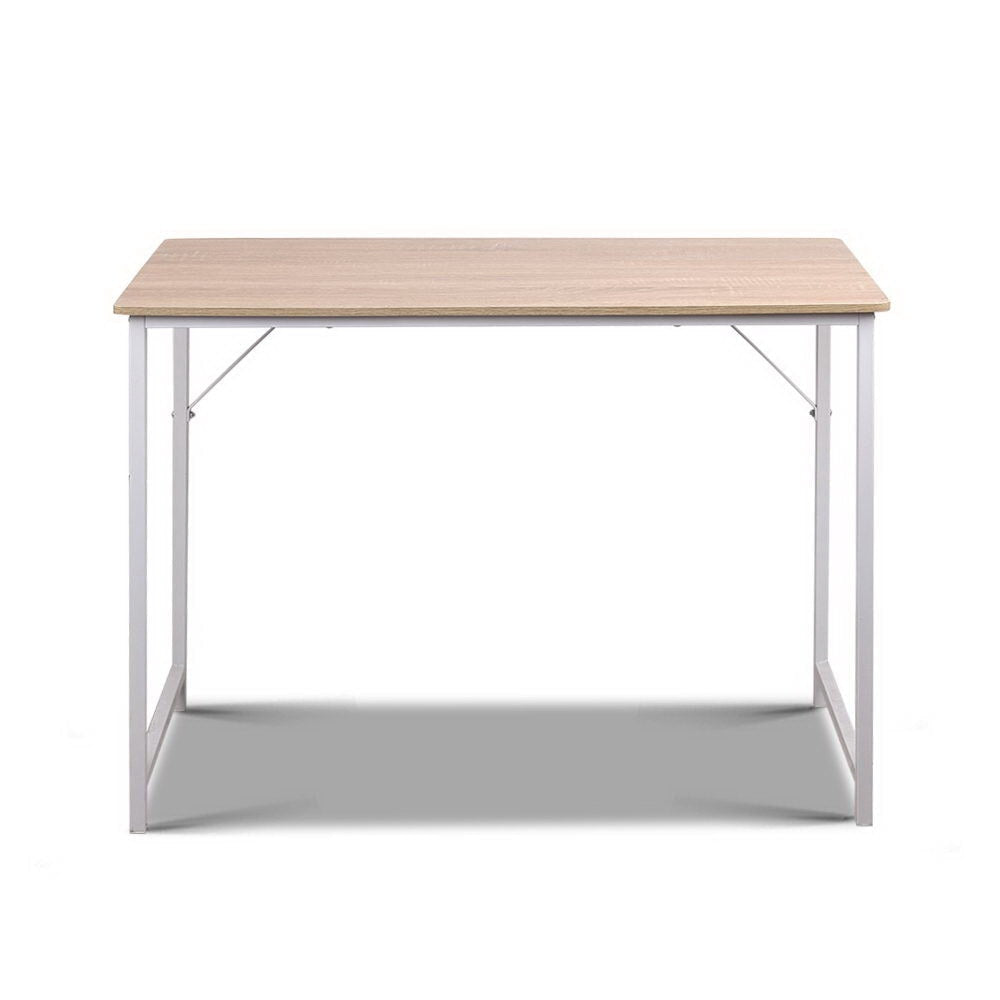 Minimalist Metal Desk - White Office Fast shipping On sale
