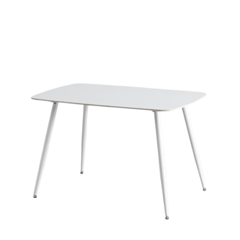 Modern Kitchen Dining Table Rectangular Ceramic Top 140cm White Fast shipping On sale