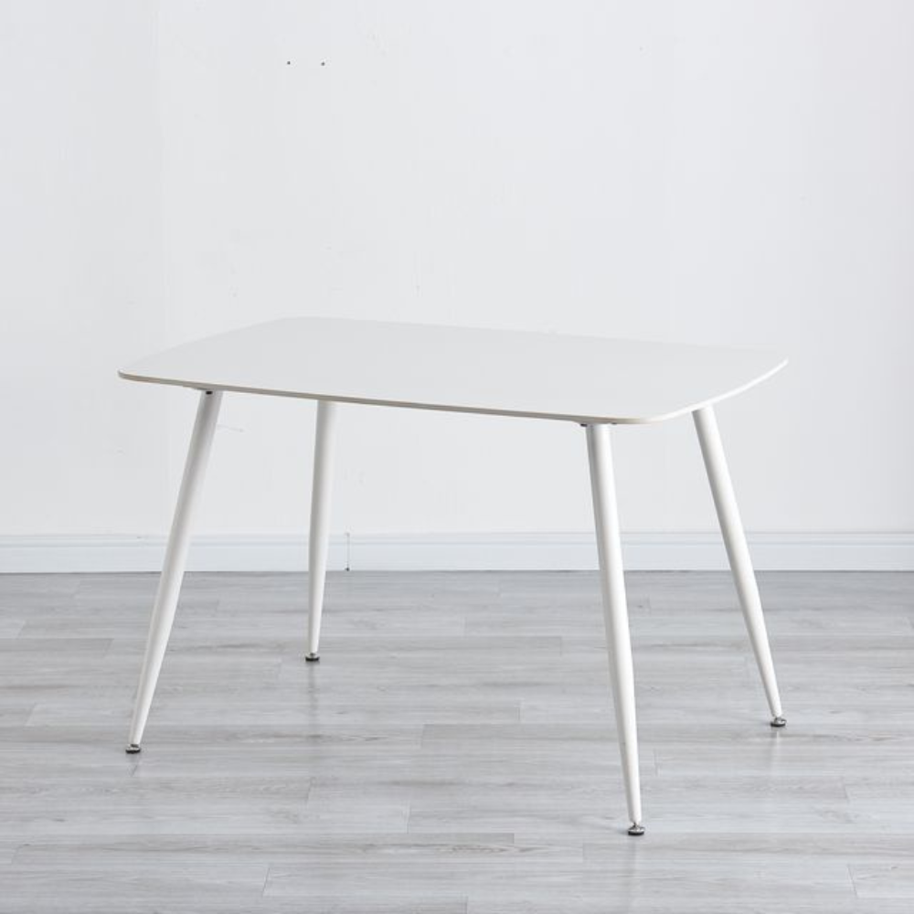 Modern Kitchen Dining Table Rectangular Ceramic Top 140cm White Fast shipping On sale