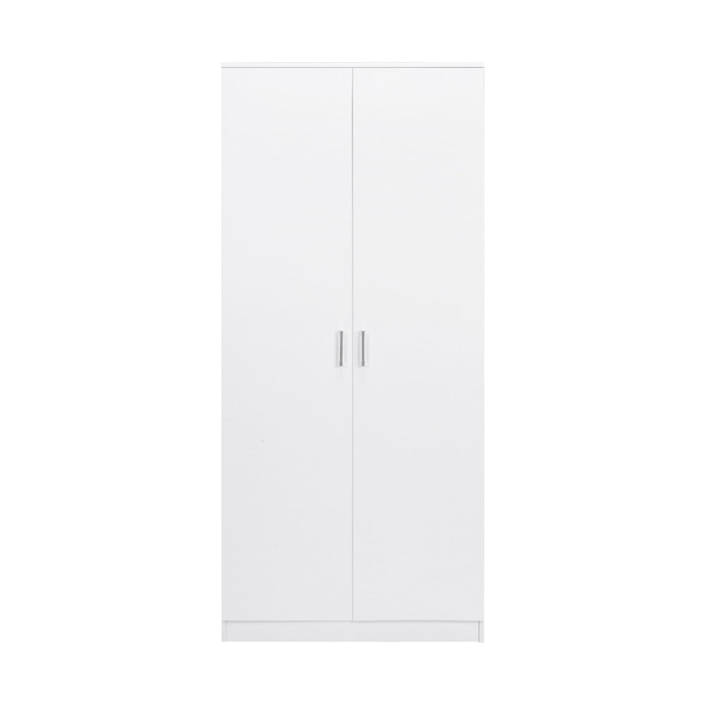 Monica 5-Tier Multi-Purpose Cupboard Tall Storage Cabinet 2-Doors White Fast shipping On sale