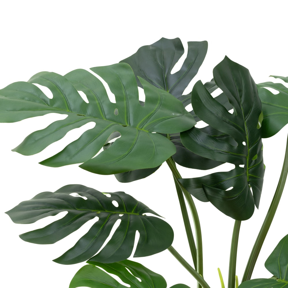 Monstera Artificial Faux Plant Decorative With Planter Green Fast shipping On sale