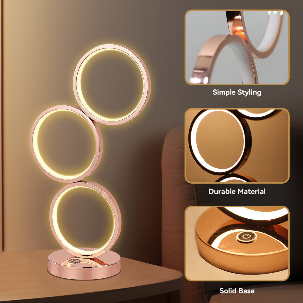 Moress LED Modern Elegant Table Lamp Desk Light - Rose Gold Fast shipping On sale