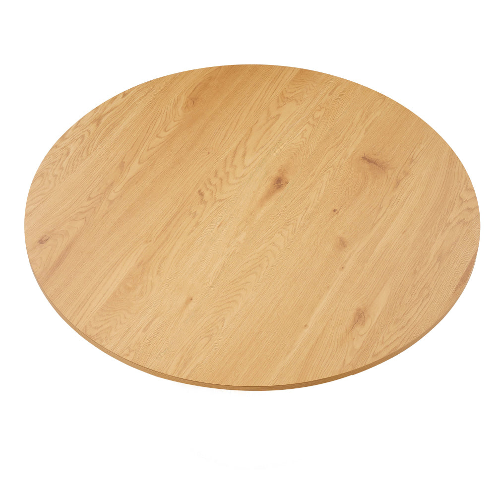 Morrison Wooden Round Dining Table 120cm Solid Timber Legs - Natural Fast shipping On sale