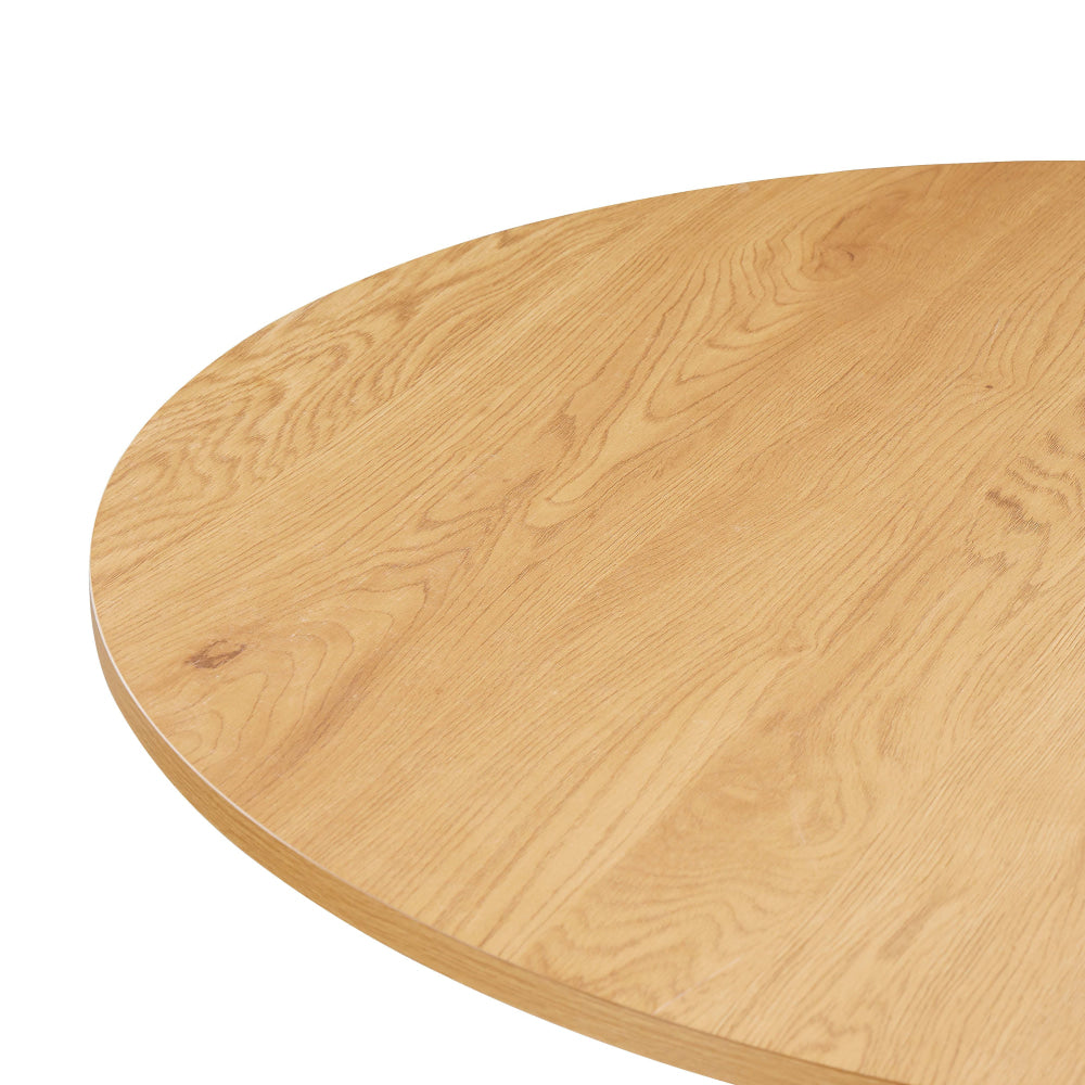 Morrison Wooden Round Dining Table 120cm Solid Timber Legs - Natural Fast shipping On sale