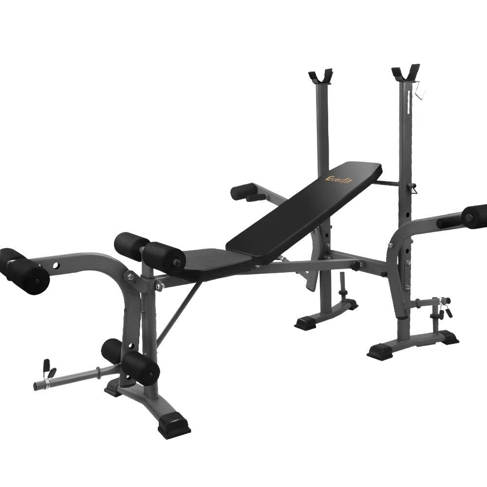Multi Station Weight Bench Press Fitness Weights Equipment Incline Black Sports & Fast shipping On sale