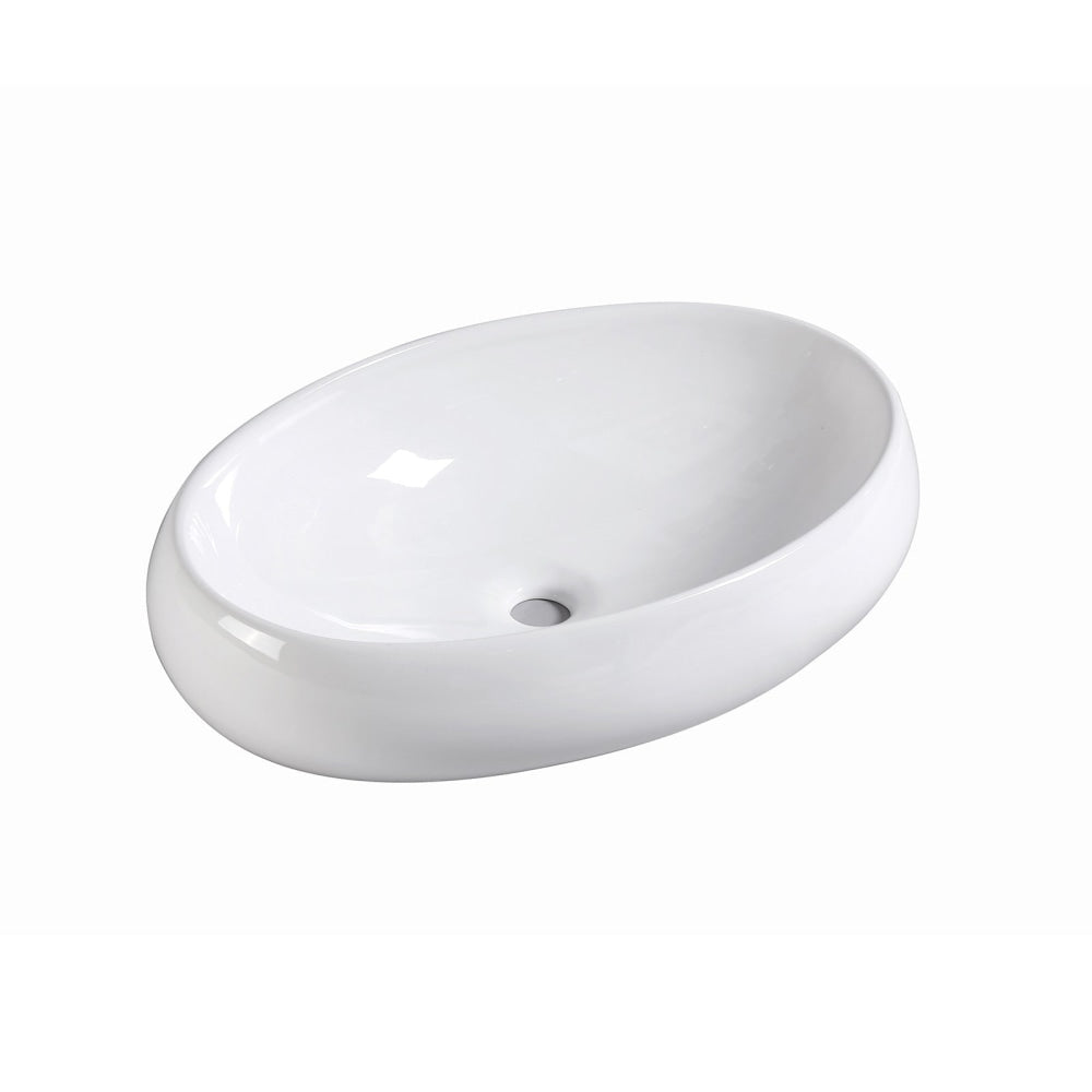 Muriel 48 x 34 14.5cm White Ceramic Bathroom Basin Vanity Sink Oval Above Counter Top Mount Bowl Accessories Fast shipping On sale