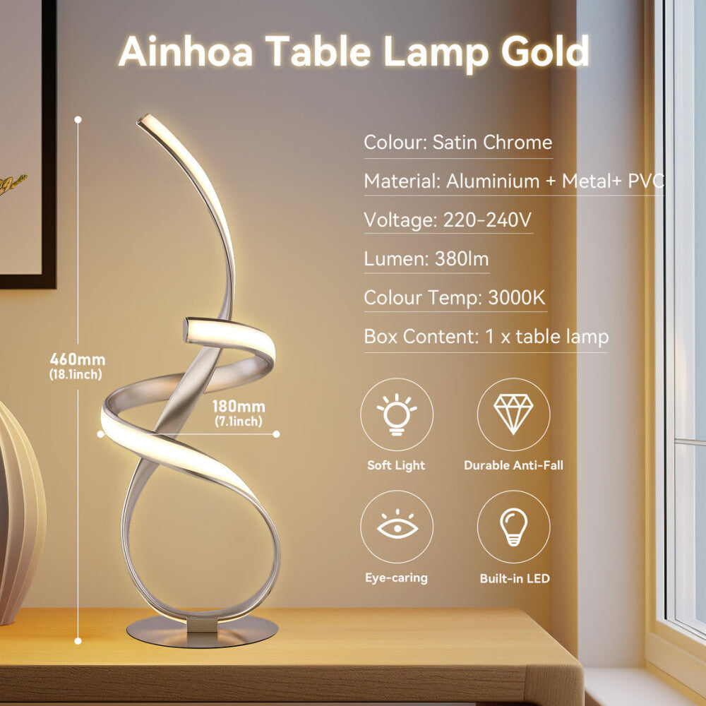 Nancy Modern Luxury LED Table Lamp Light Gold Fast shipping On sale