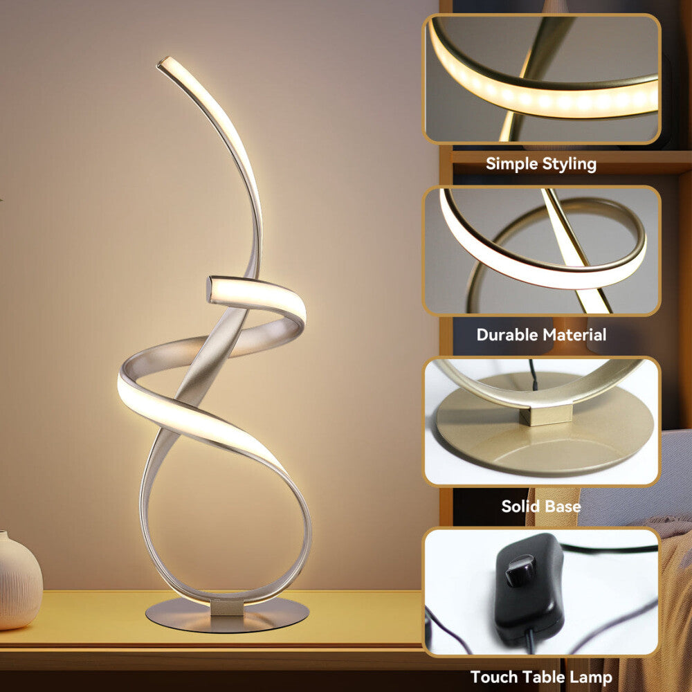 Nancy Modern Luxury LED Table Lamp Light Gold Fast shipping On sale