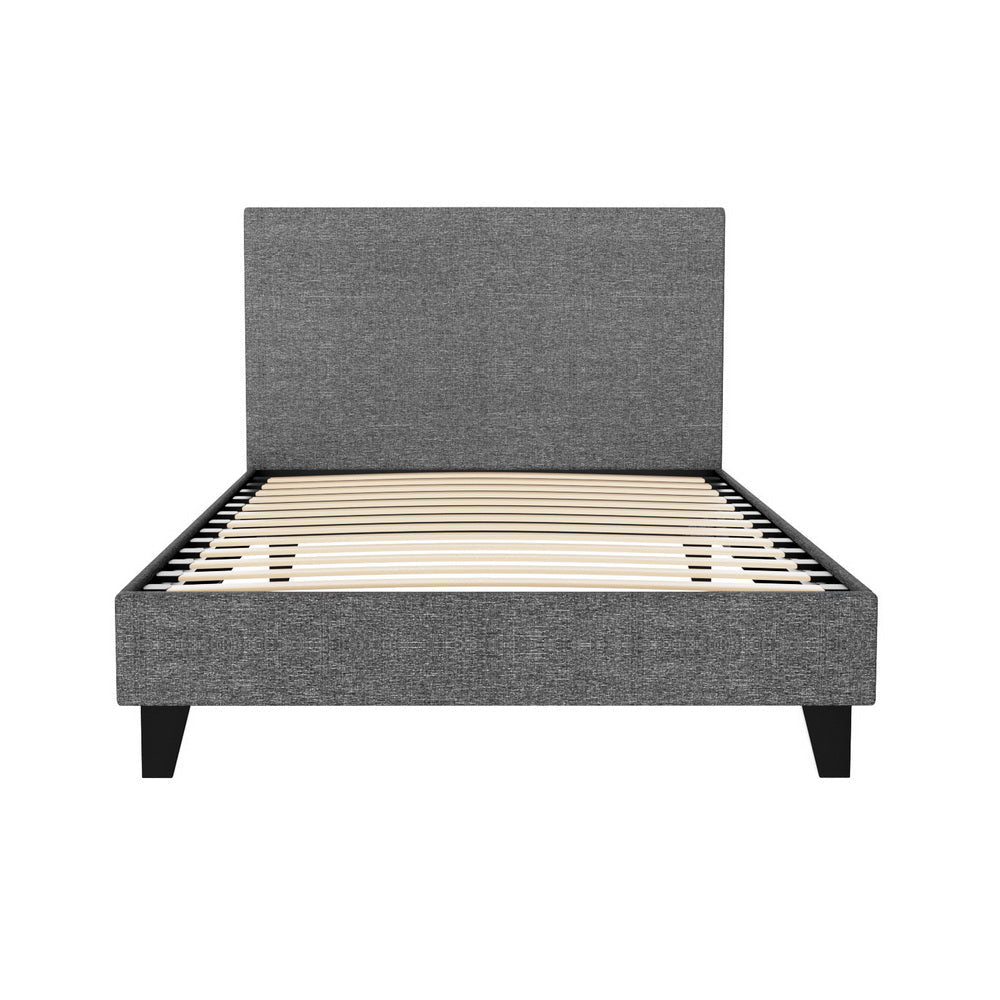 Neo Bed Frame Fabric - Grey King Single Fast shipping On sale