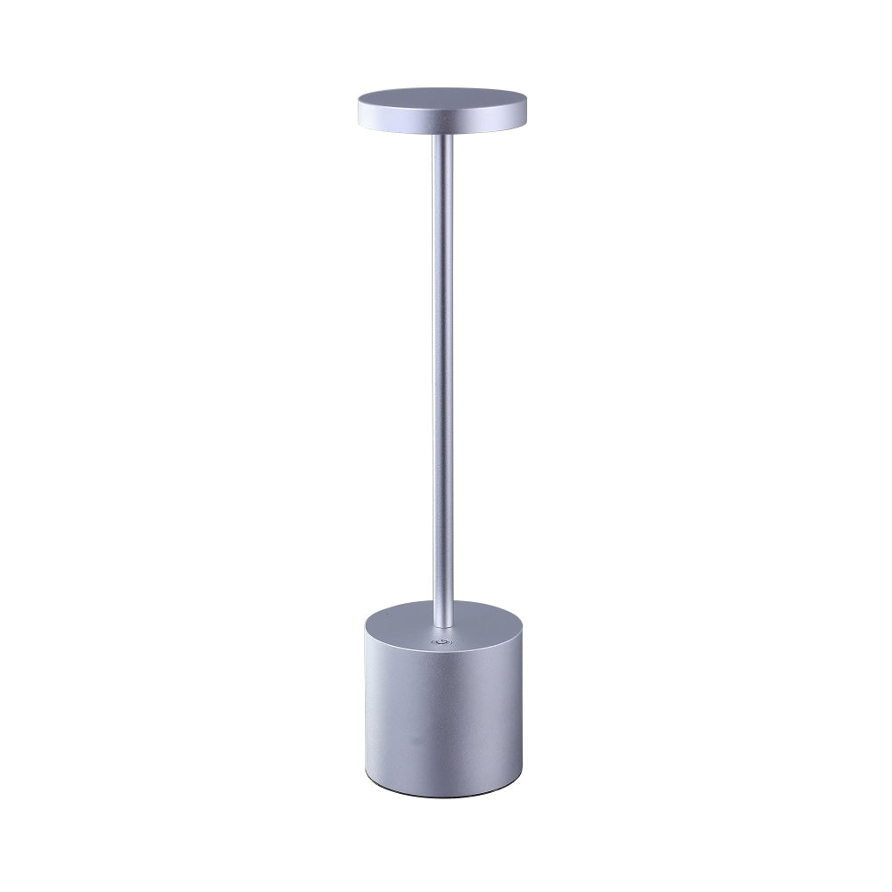 Neona Portable LED Kitchen Bar Single Pendant Light - Silver Table Lamp Fast shipping On sale