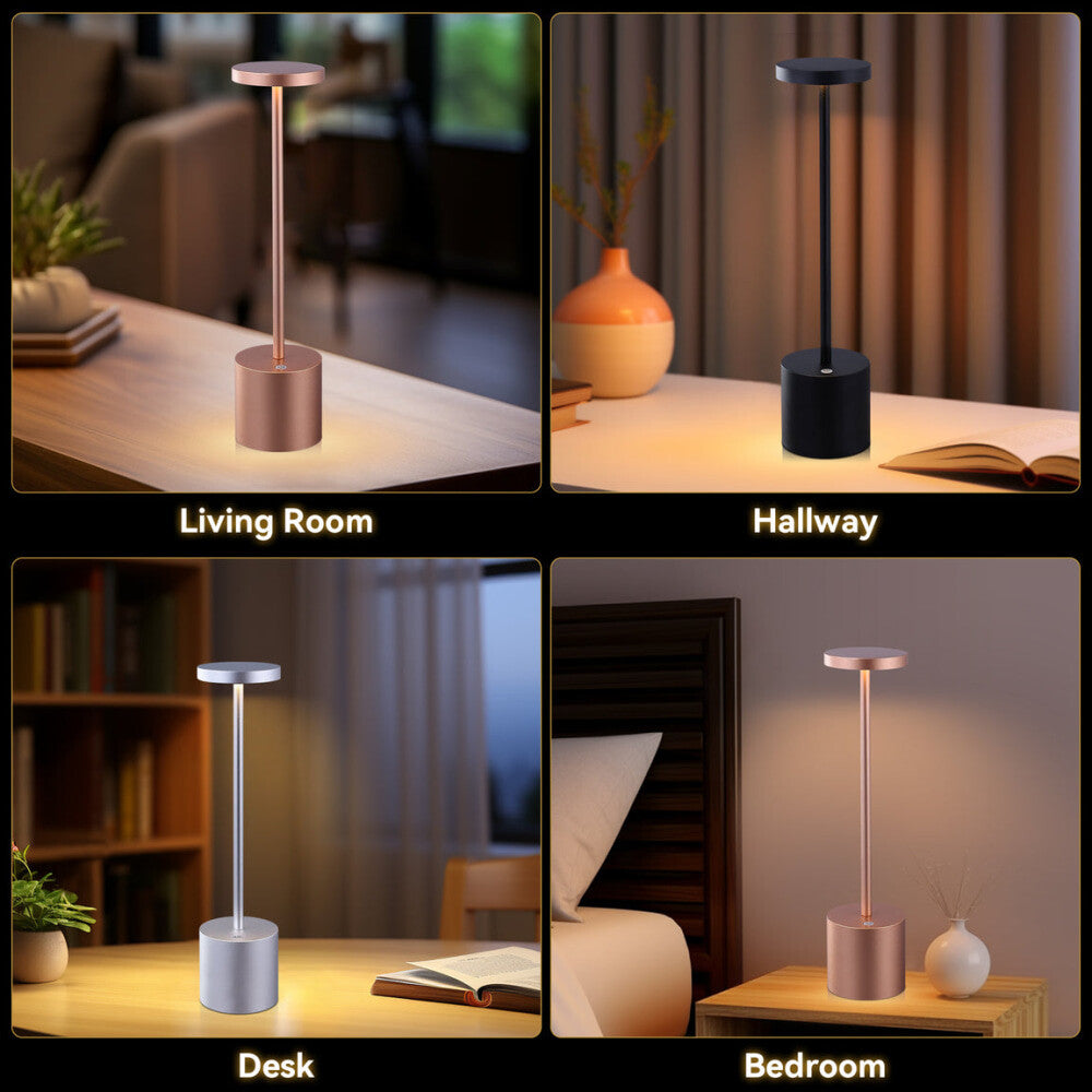 Neona Portable LED Kitchen Bar Single Pendant Light - Black Table Lamp Fast shipping On sale