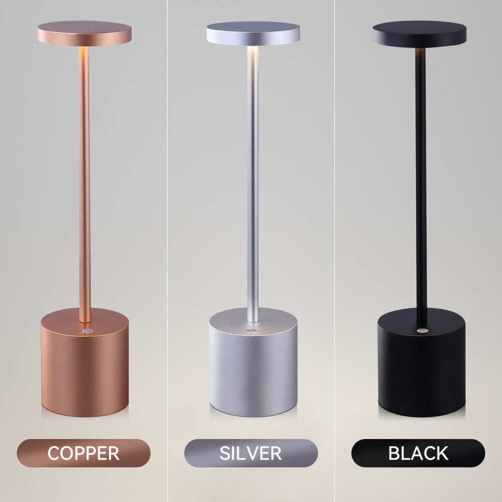 Neona Portable LED Kitchen Bar Single Pendant Light - Silver Table Lamp Fast shipping On sale